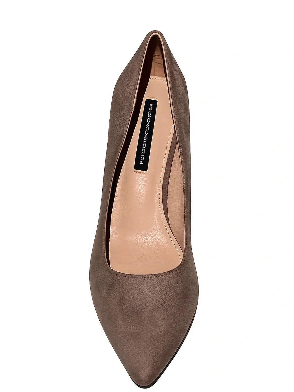 French Connection Suede Dark Taupe ‘Kate’ Pointed-Toe Elegant Pumps Size 9.5 NIB - Picture 3 of 11